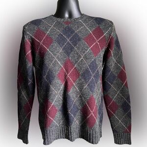 Men’s Ralph Lauren - 100% Wool Argyle Sweater - Small